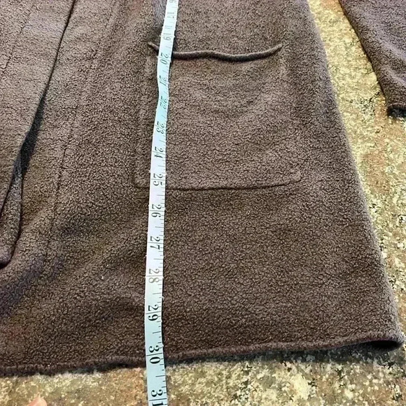 Barefoot dreams cozy chic lite long cardigan size small flat front patch pockets - Picture 5 of 7